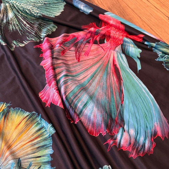 RARE BlackMilk Fighting Fish Maxi Skirt | Retired Betta Print | Like New - Picture 6 of 7